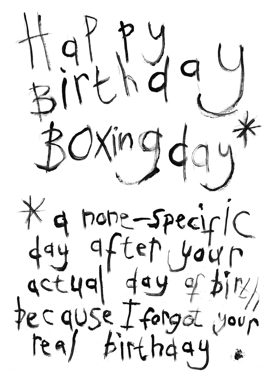 Belated Birthday/ Sorry I forgot Card - 