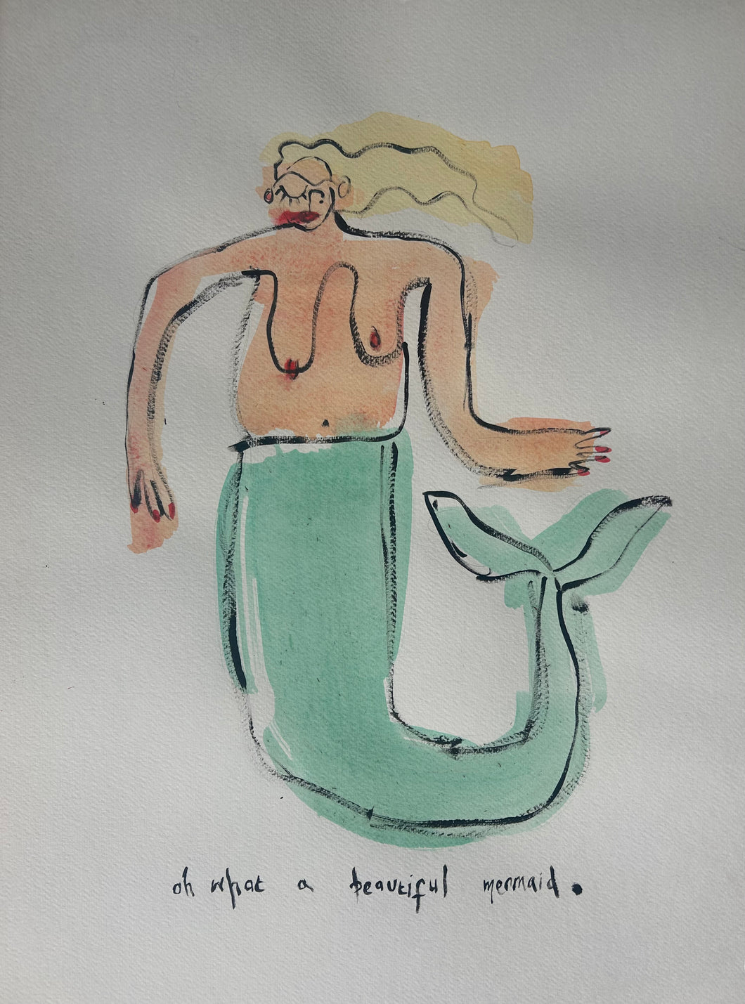 Oh What A Beautiful Mermaid- Signed Print