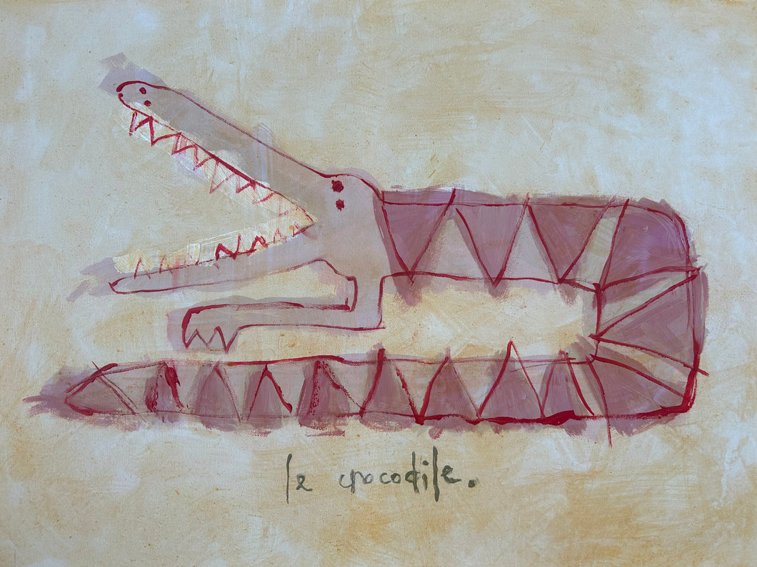 Le Crocodile - Signed print