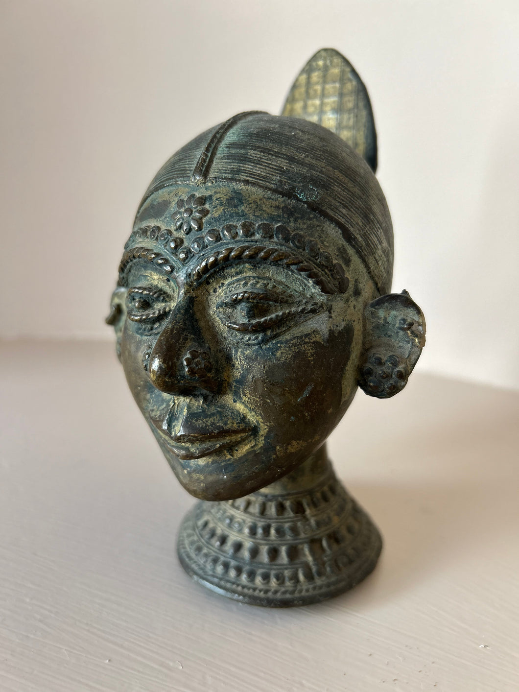 Female bronze head