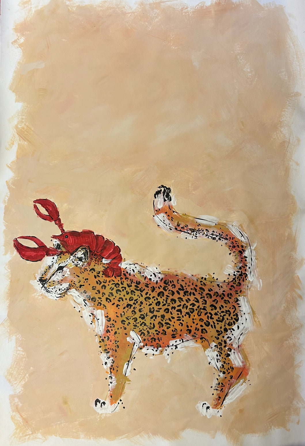 Leopard and Lobster- Signed Print
