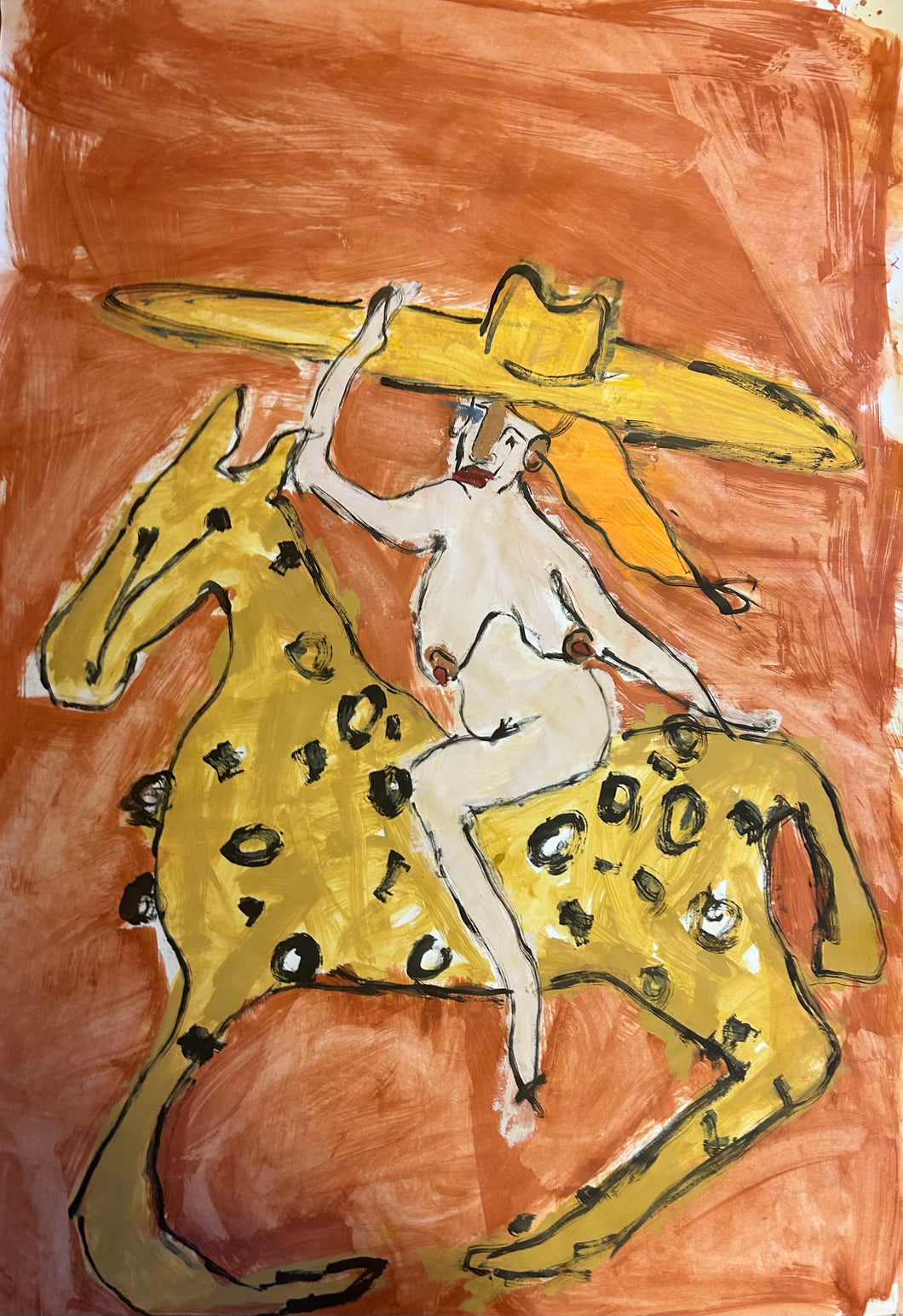 Woman on Horse- Signed Print