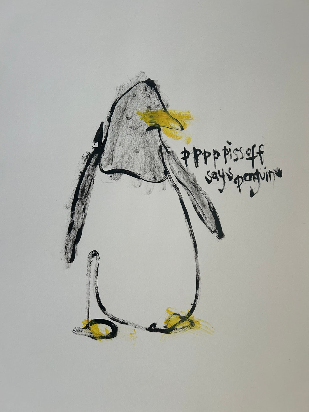 Oh What A Cute Penguin- Signed Print
