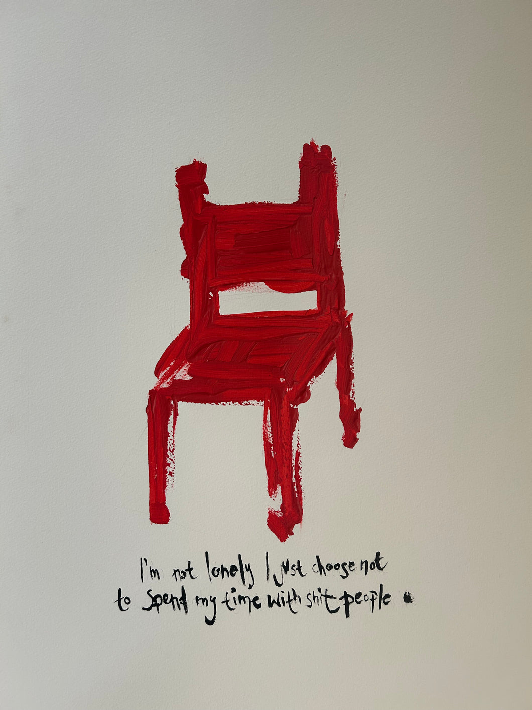 Red Chair- Signed Print