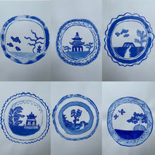Load image into Gallery viewer, Chinoiserie Plates- Original Set
