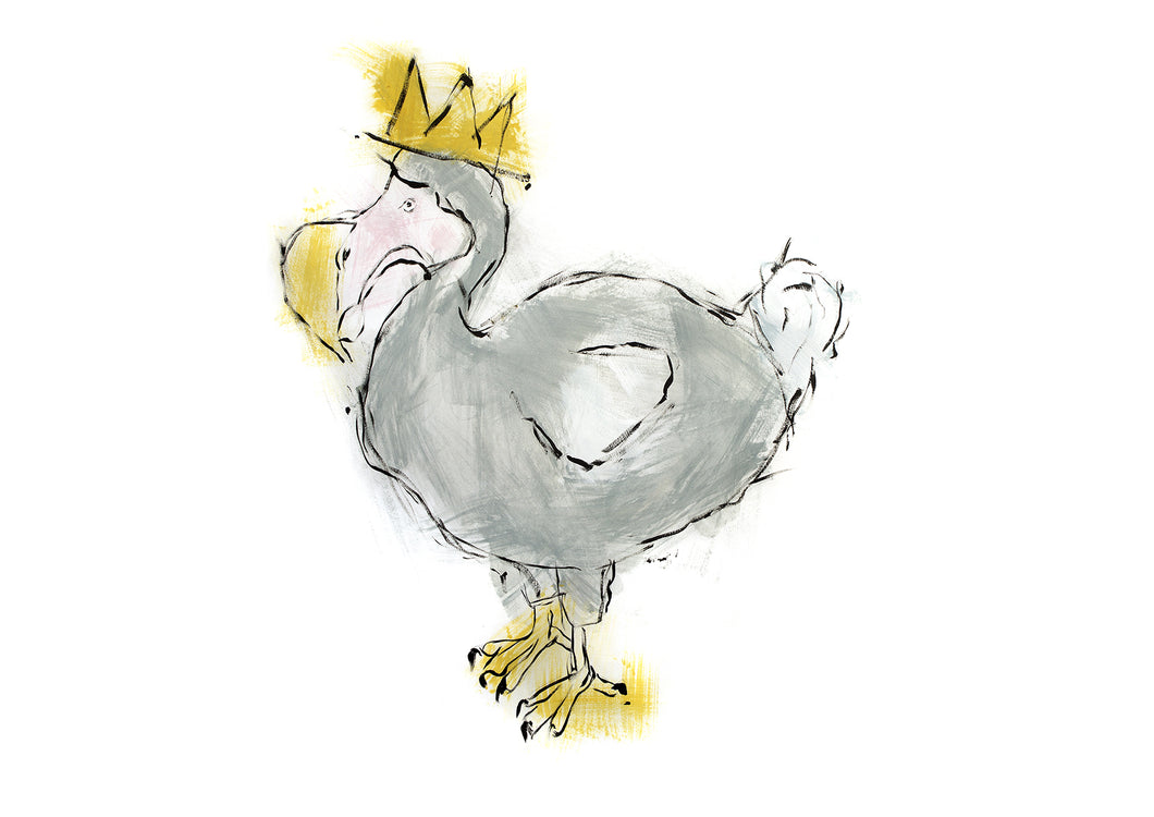 Dodo In A Crown- Signed print