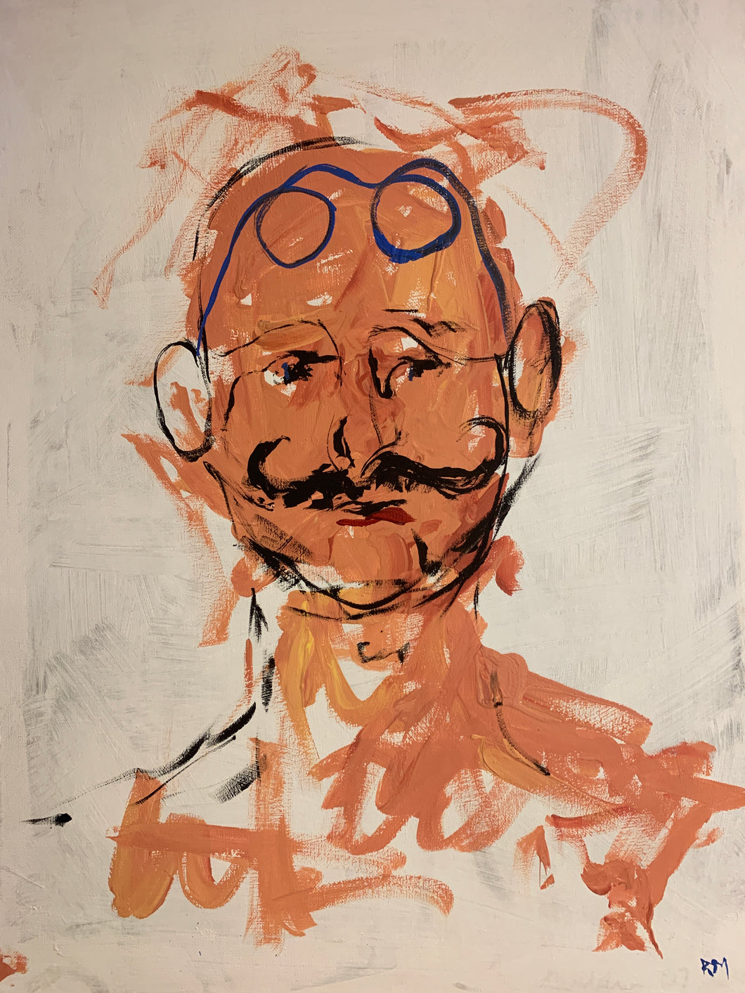 Man on Canvas- Original