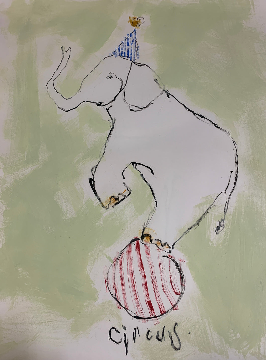 Circus Elephant- Original